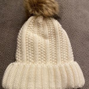 White winter hat warm